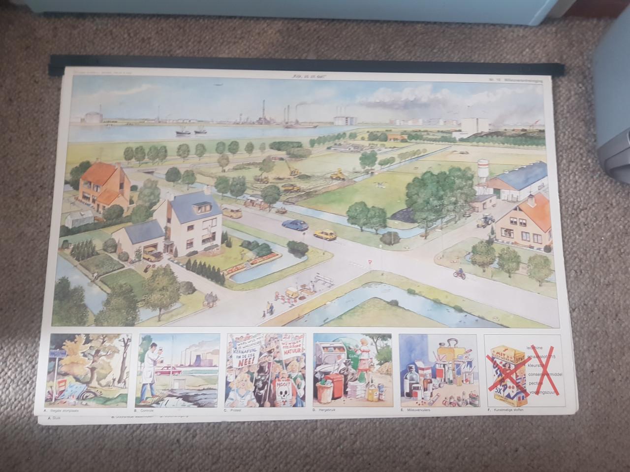 Koffer met 18 schoolplaten Bijbelplaten