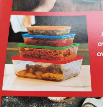 Set pyrex ovenschalen 4 nieuw