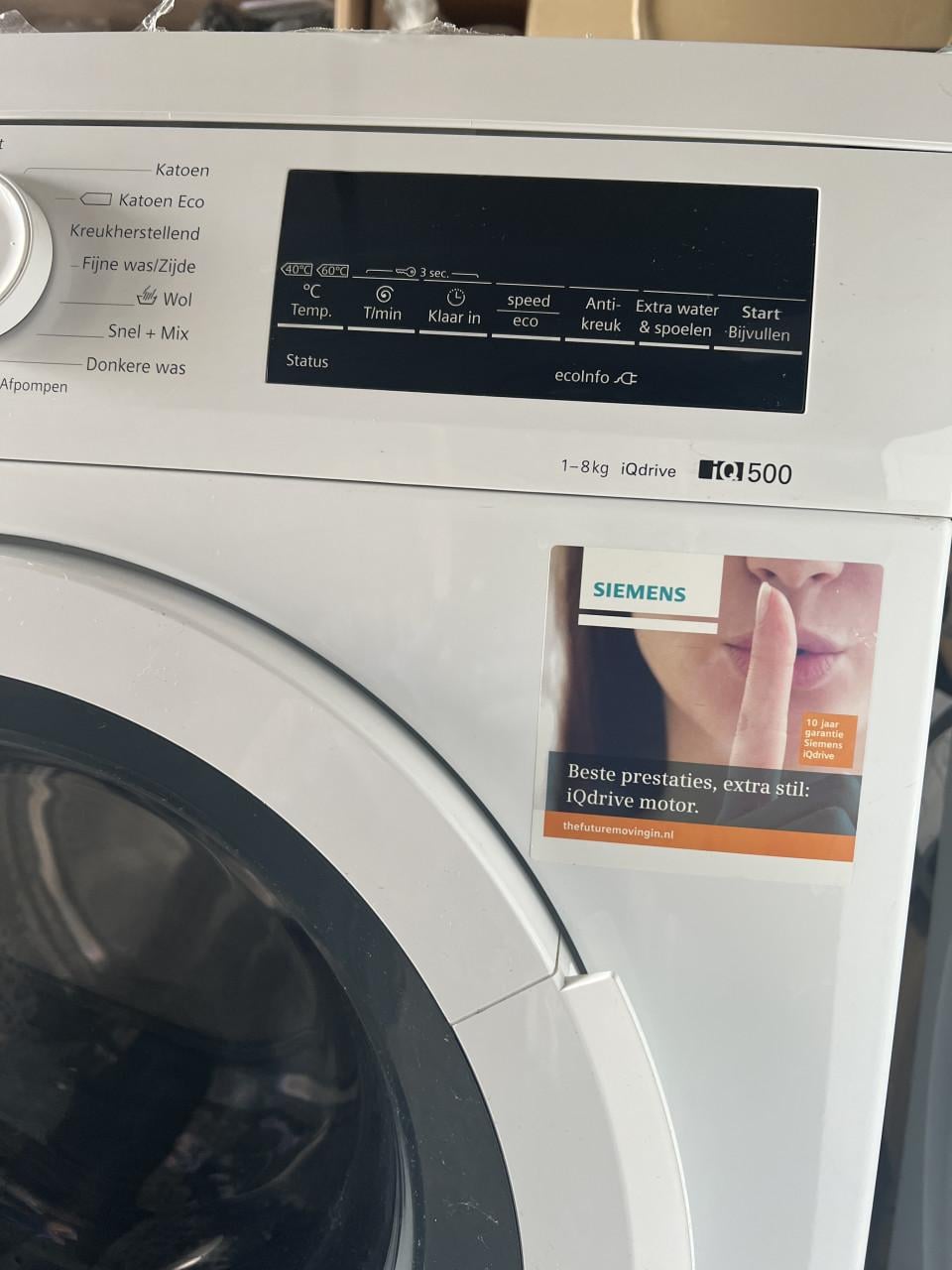 Siemens iQ500 iSensoric wasmachine 1400 toeren 8 kg A+++ klasse