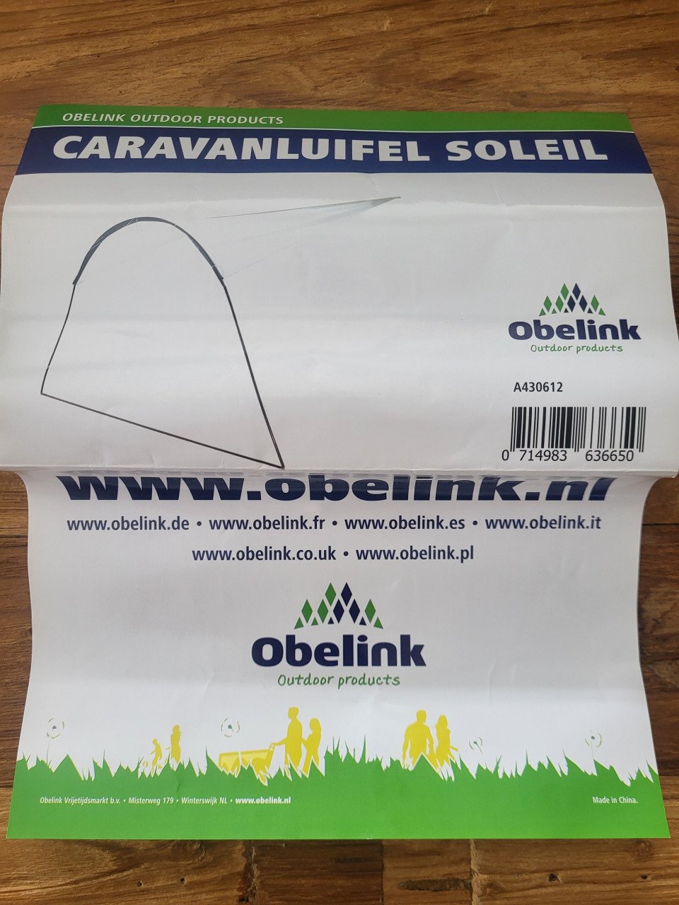 Obelink Soleil caravanluifel