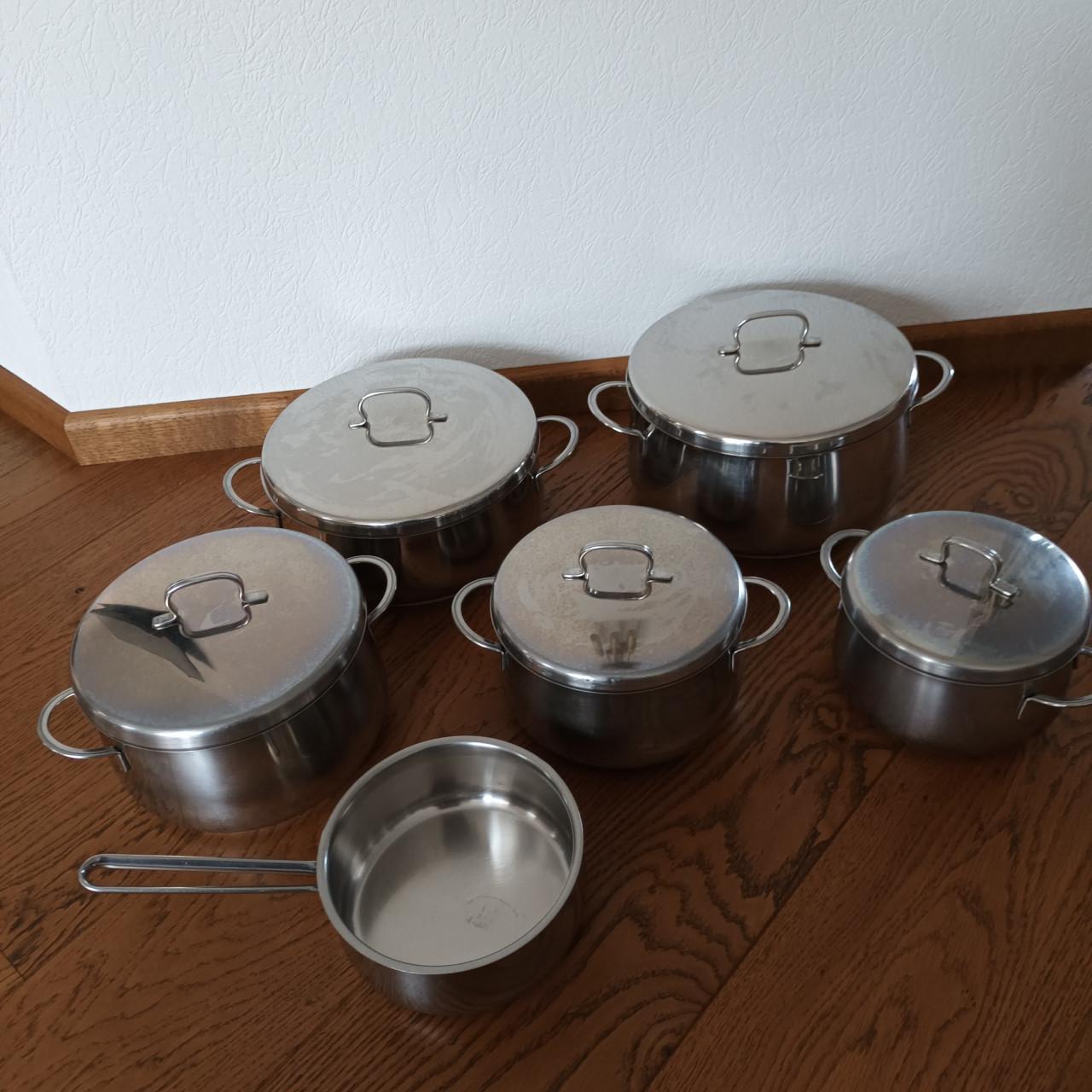 Te koop, Fissler 6 delige pannenset
