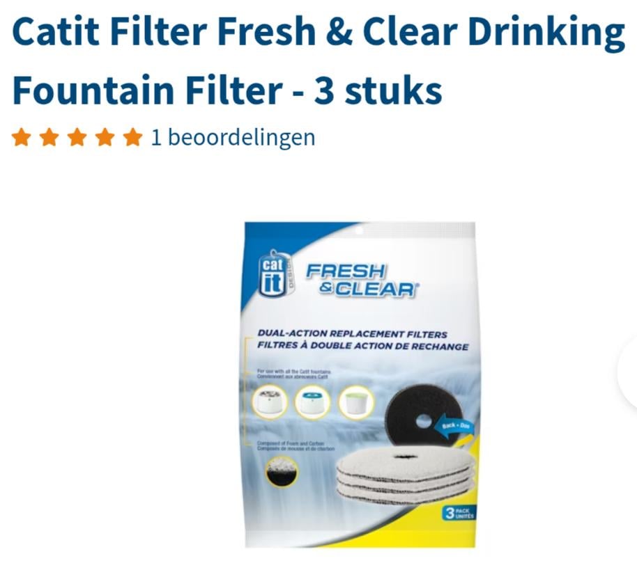 Drinkfontein voor katten