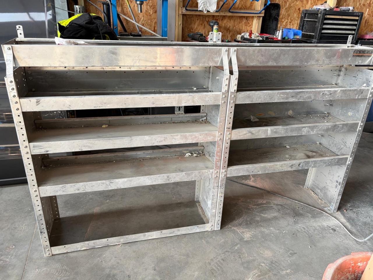 Aluminium bedrijfswagen inrichting/ rek