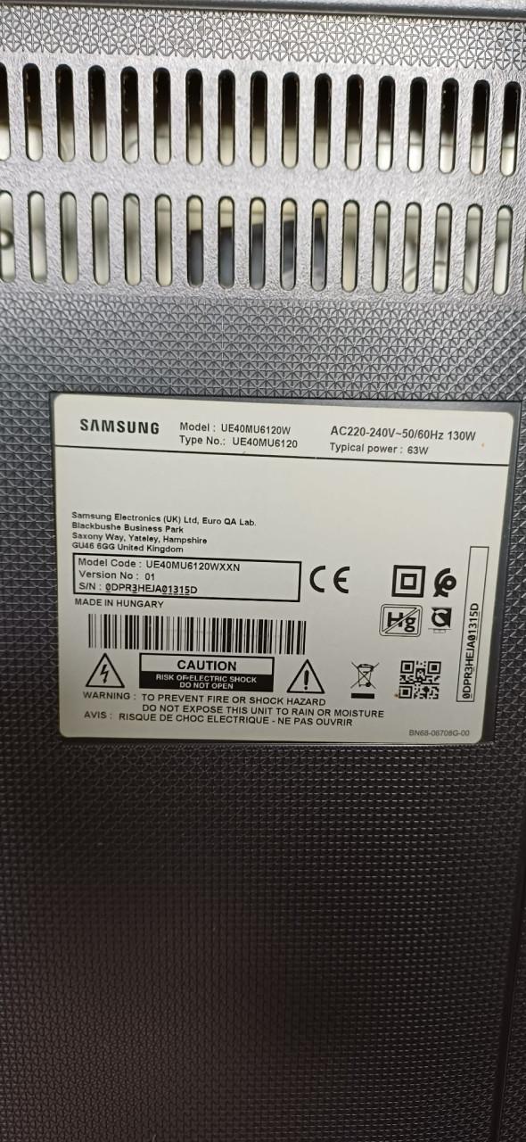 Samsung  6 serie UE40MU6120 inclusief Humax 5050C