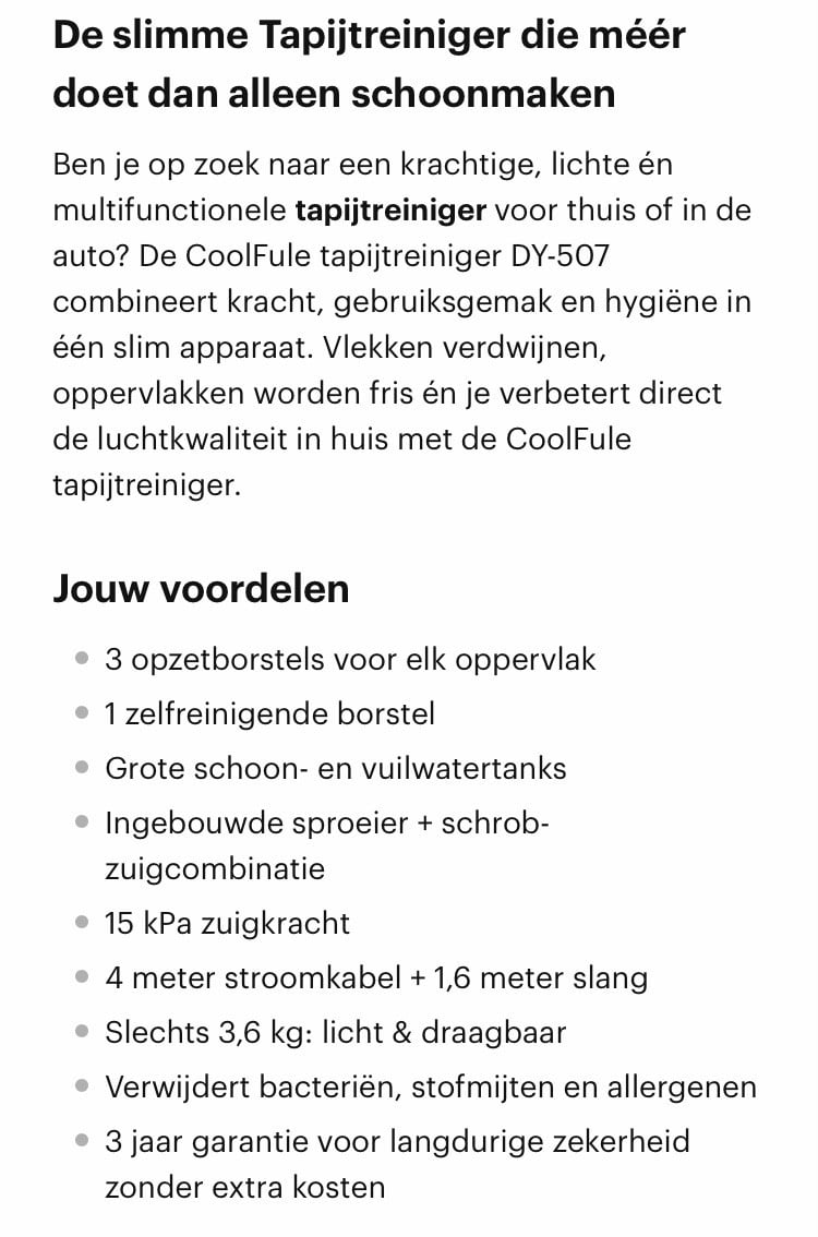 Tapijtreiniger