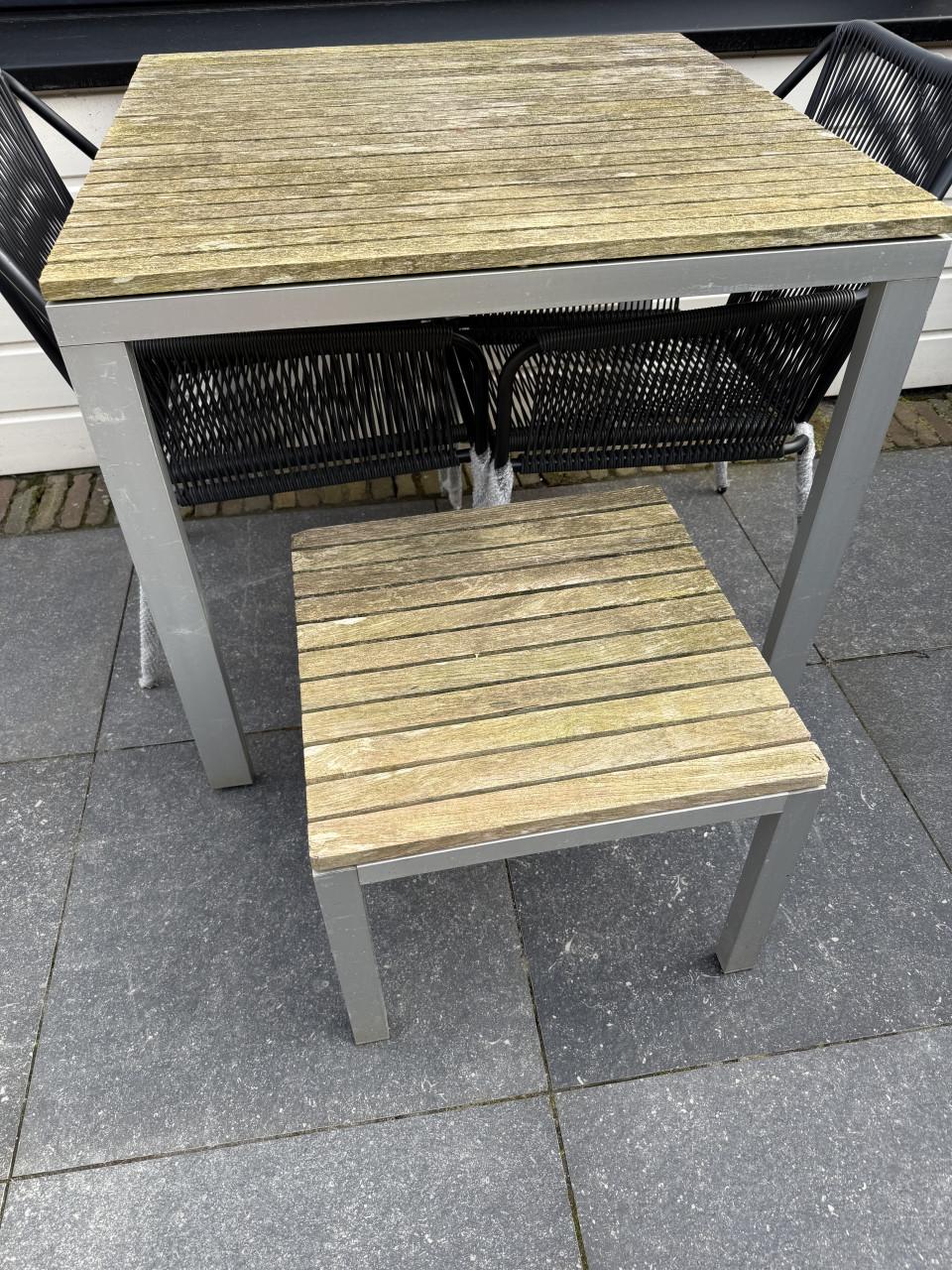 Vierkante Tuintafel 90x90 en een zusje :)