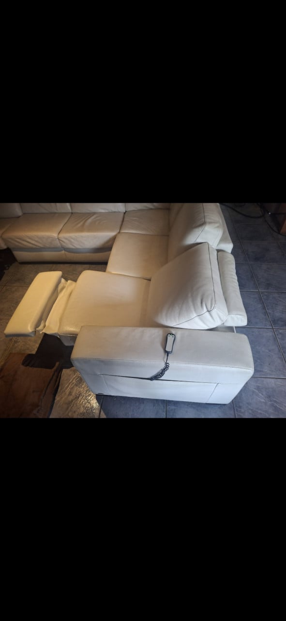 Wil lederen hoekbank Italsofa(natuzzi),310/240/95 Inc rugleuning