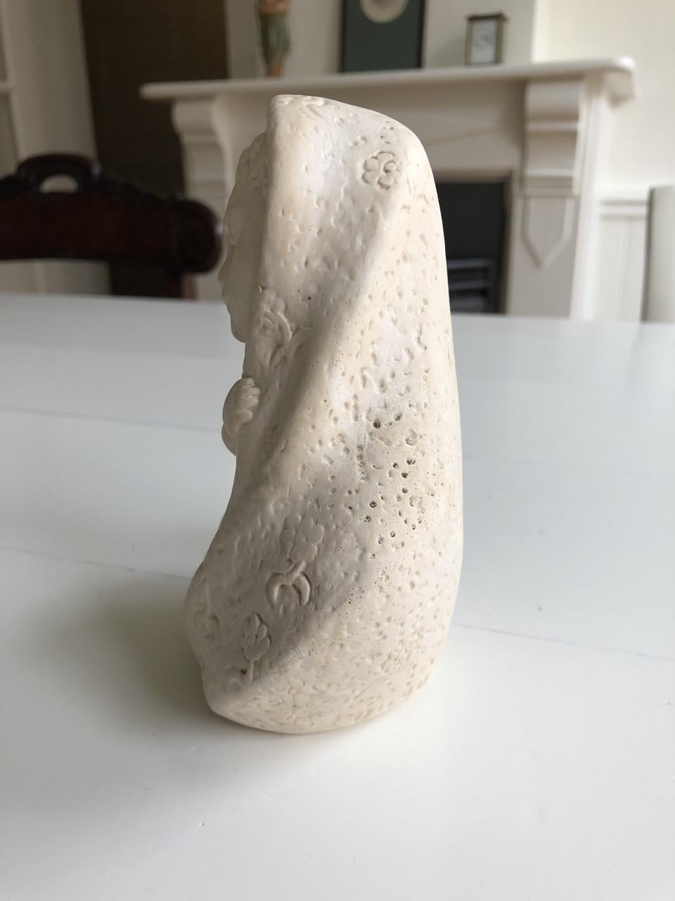 Lief brocante heilig Maria beeldje van gips