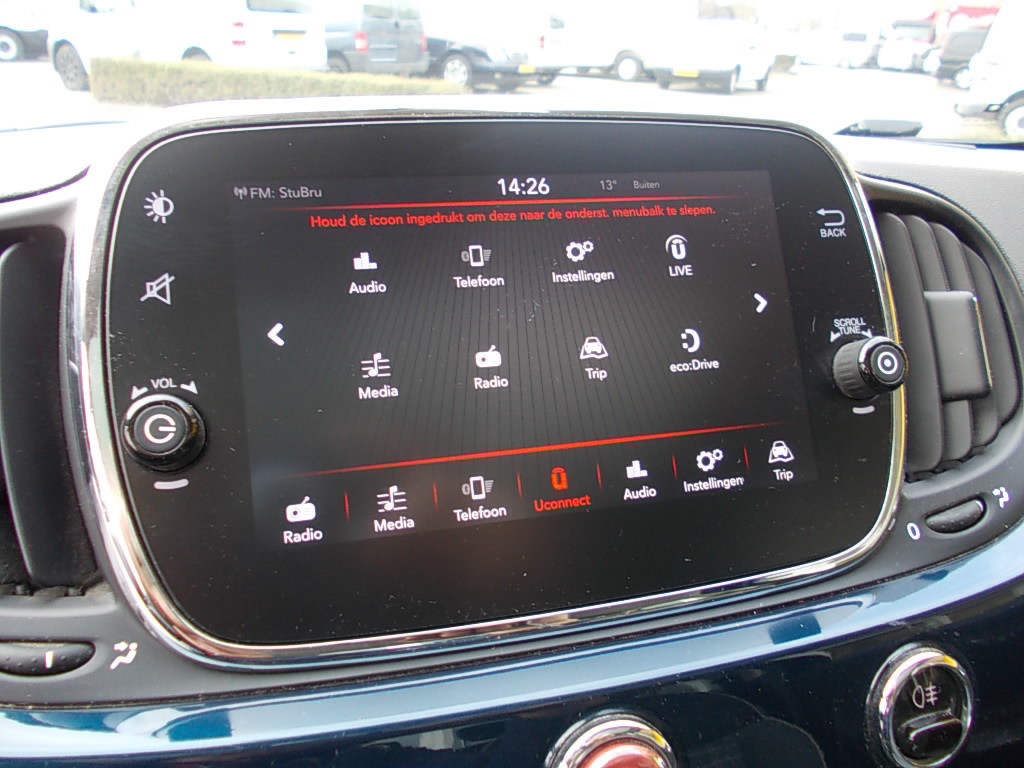 Fiat 500 0.9 lounge 80pk airco, panorama dak