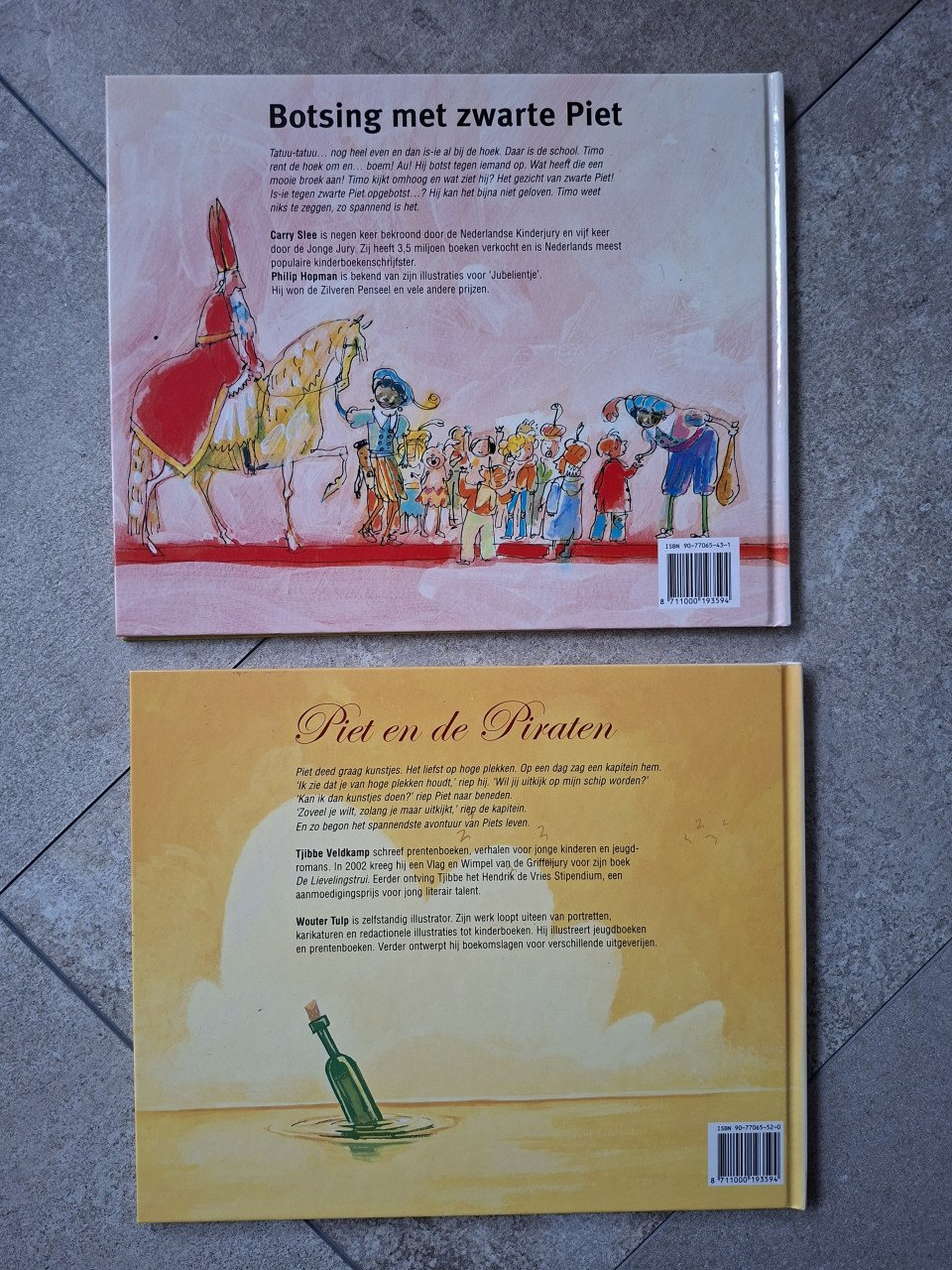 2 prentenboeken Piet en Sinterklaas