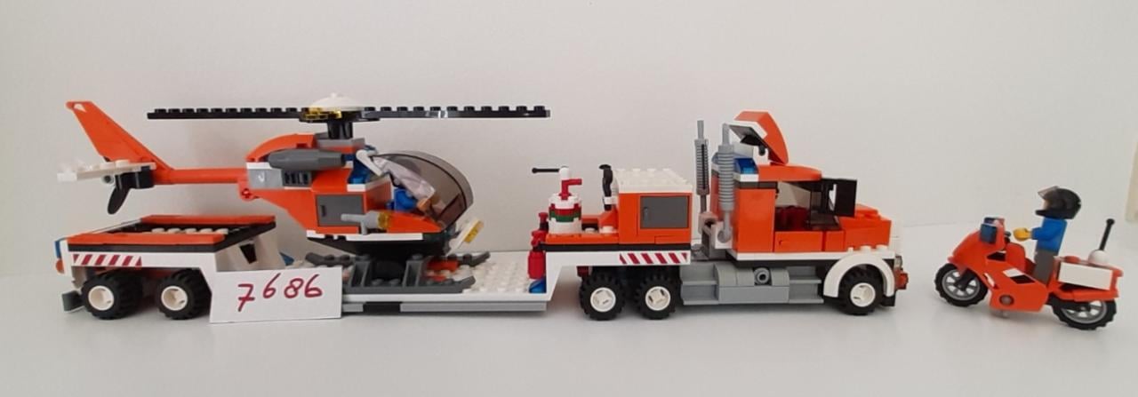 LEGO City 7686: Helikoptertransport met 3 minifiguren