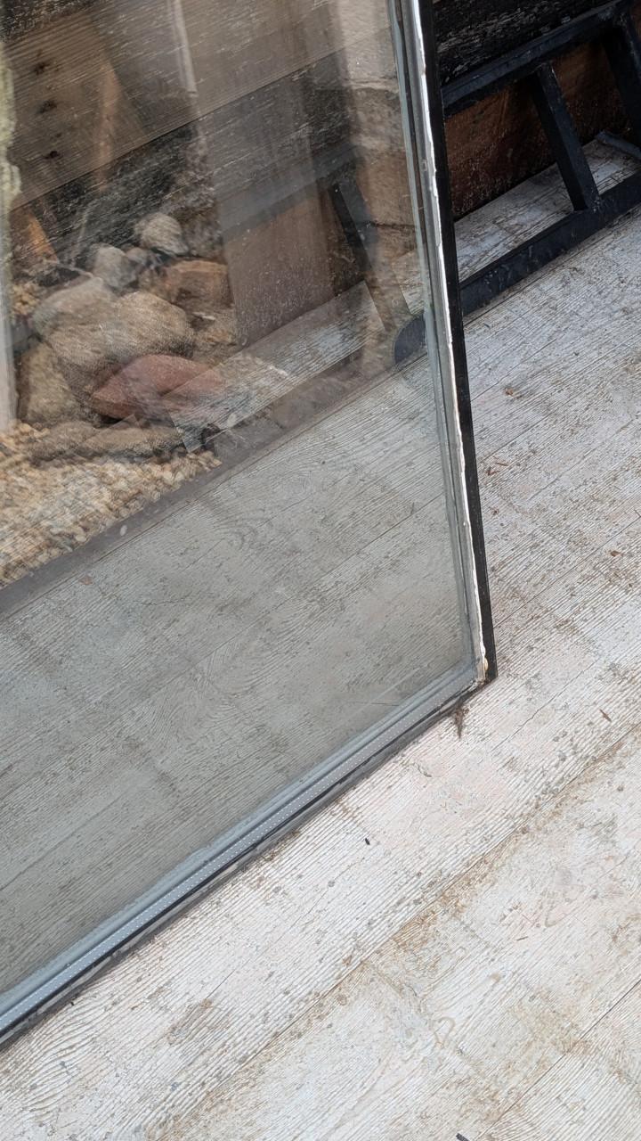 Gratis grote dubbel glas ruit 102,5 x 192,2 cm èn rooster