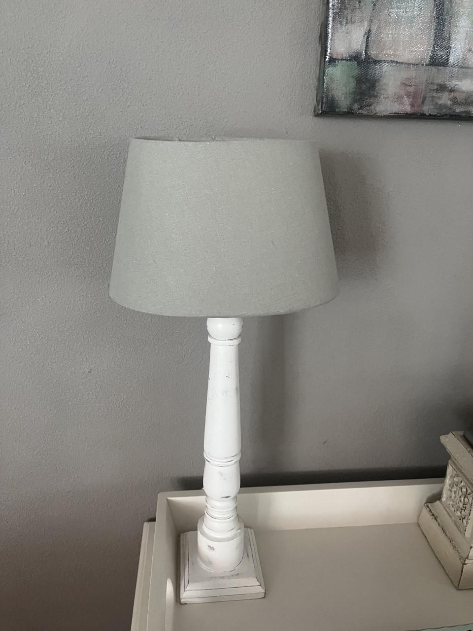 2 Schemerlampen brocante/landelijke stijl.