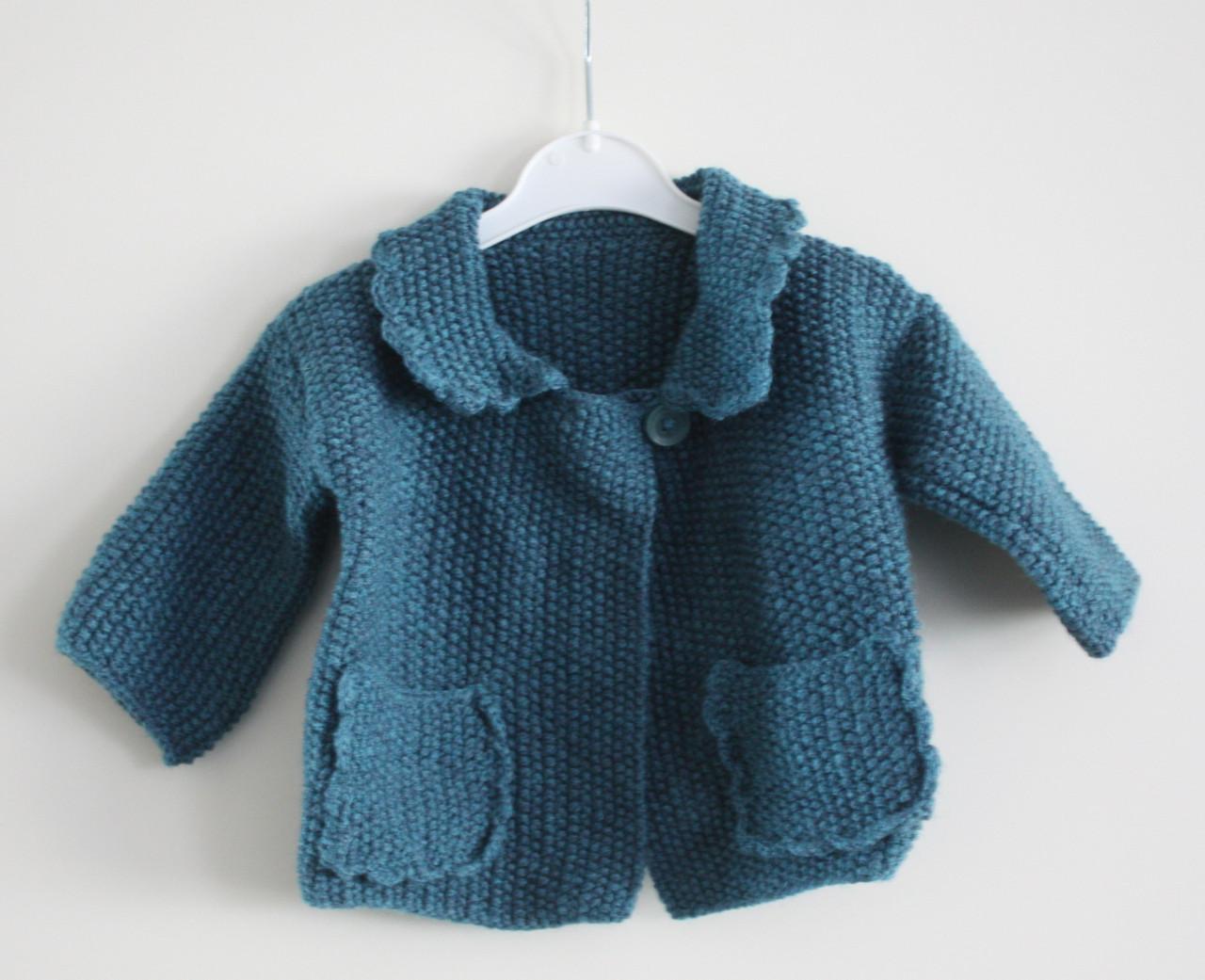 Baby vestje met 1 knoopje maat 62