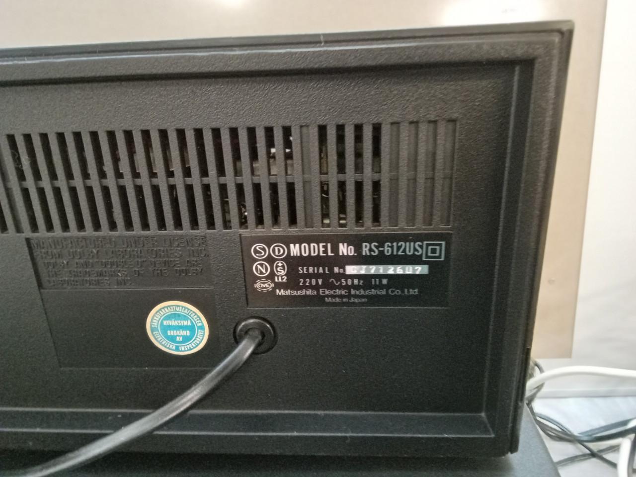 National panasonic  612 cassettedeck [technics]