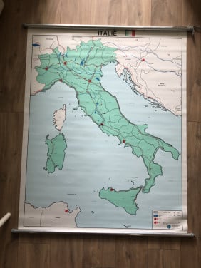 Wandkaart Italië