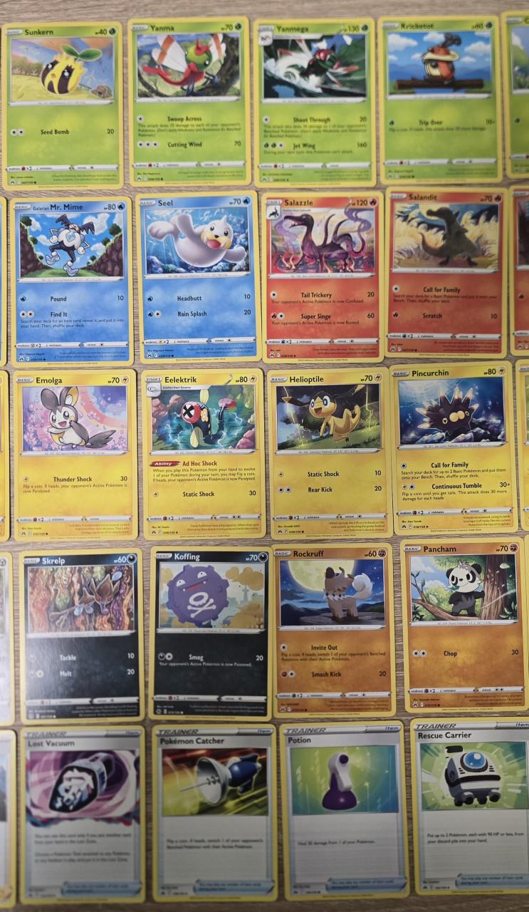 50 Pokemon kaarten uit Crown Zenith set