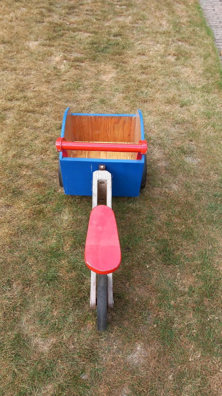 Houten bakfietsje
