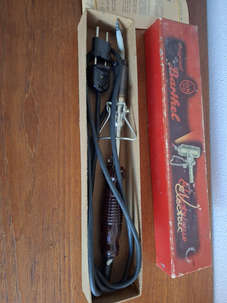 Barthel elektrische soldeerbout uit 1969