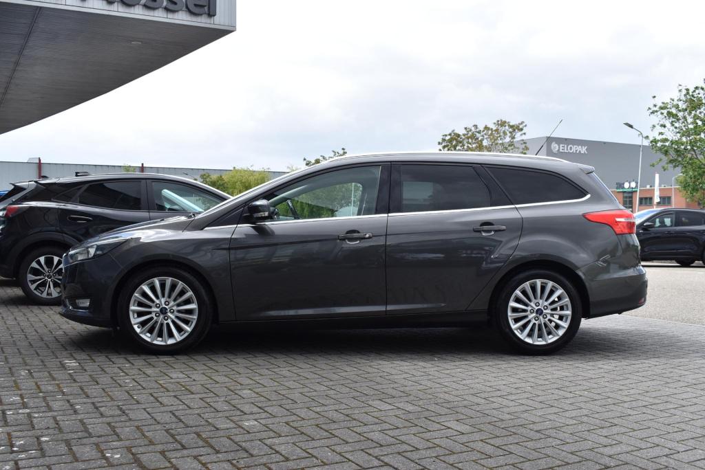 Ford Focus wagon 1.0 titanium edition | wegklapbare trekhaak | climate cont