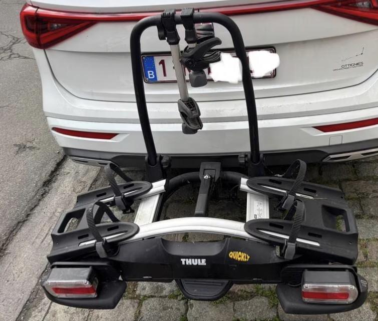 Thule kantelbare fietsendrager voor 2 E bikes