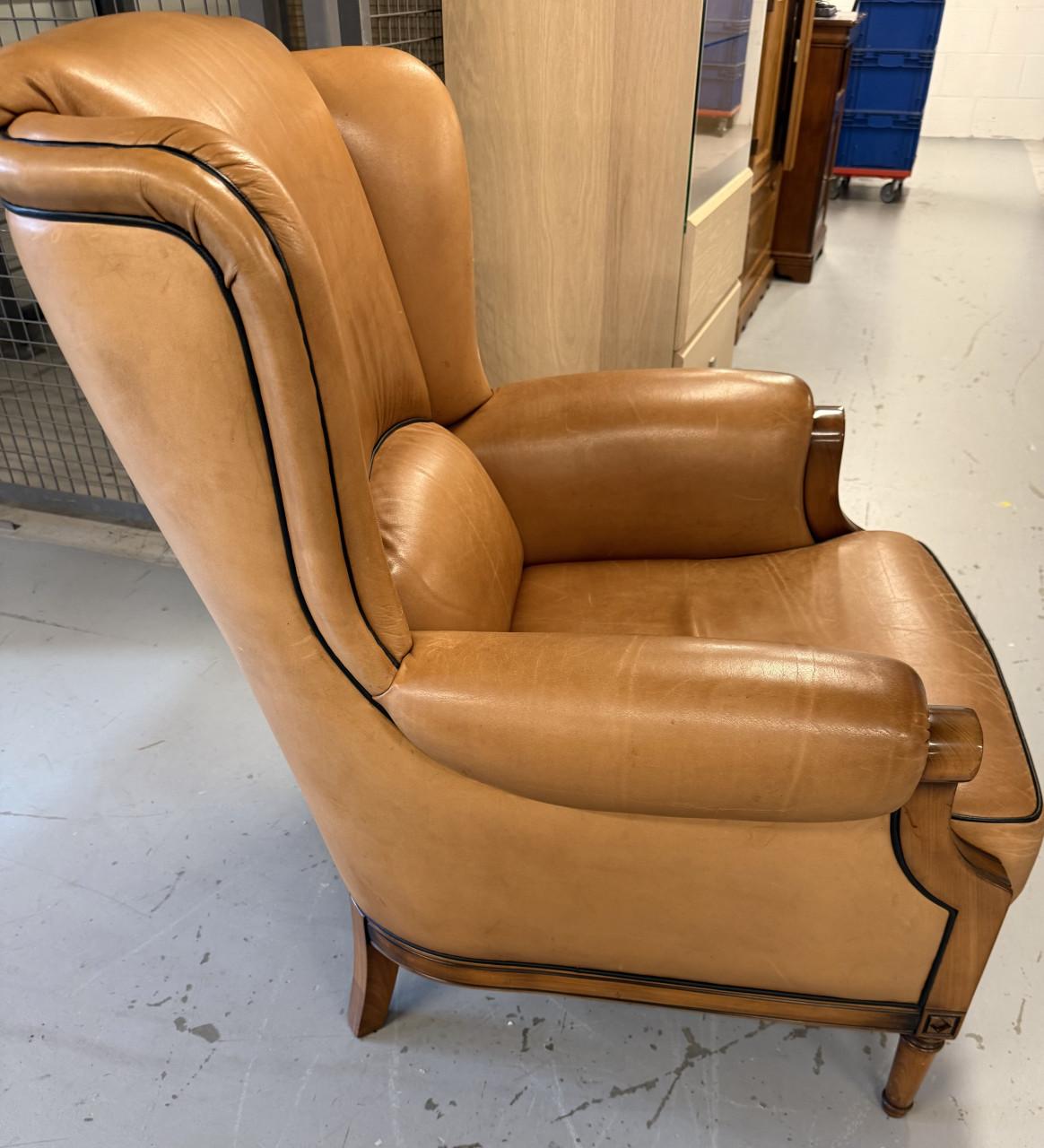 Art Deco schapenleren fauteuil Gedelux Made in Holland