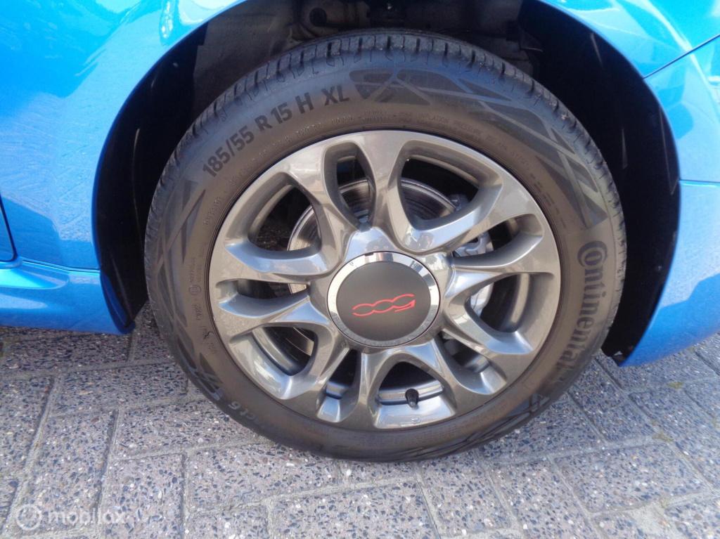 Fiat 500 1.2 sport/groot navi/ecc airco/lm velgen/dig dash/zwarte hemel stu