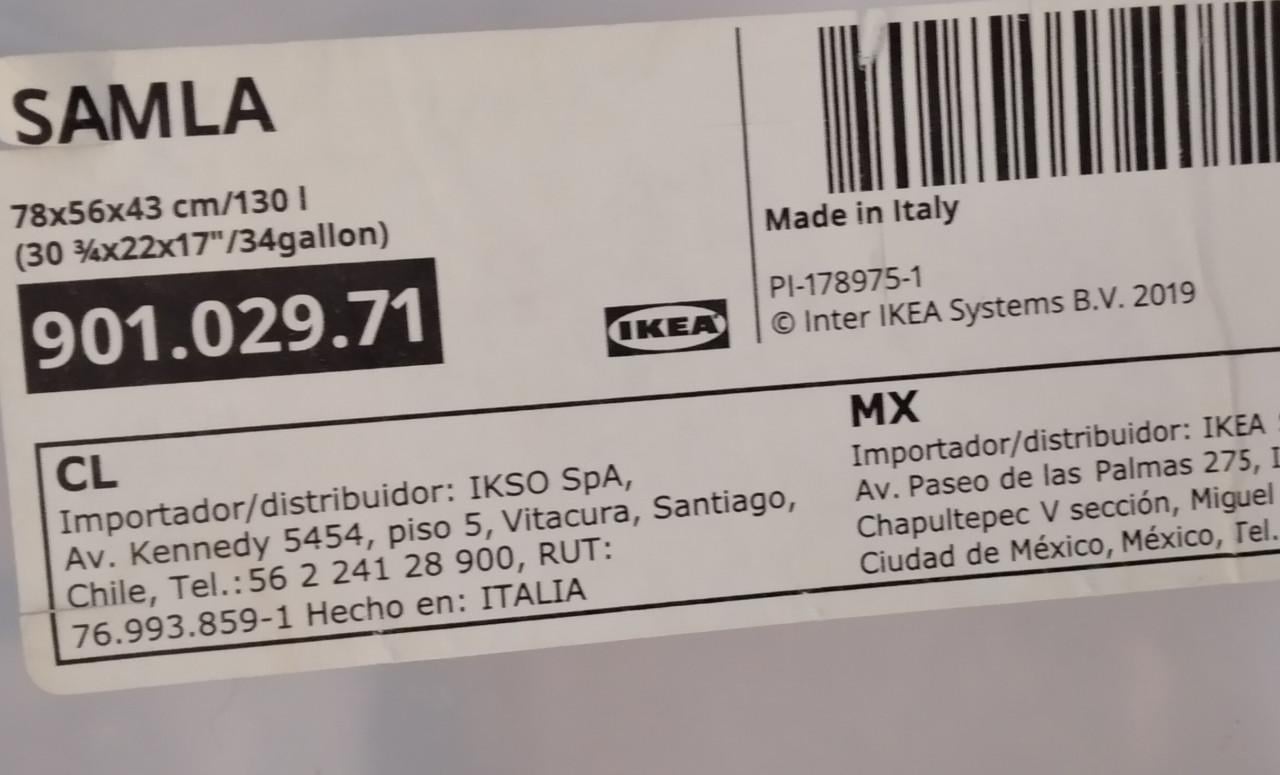 Plastic bak van ikea