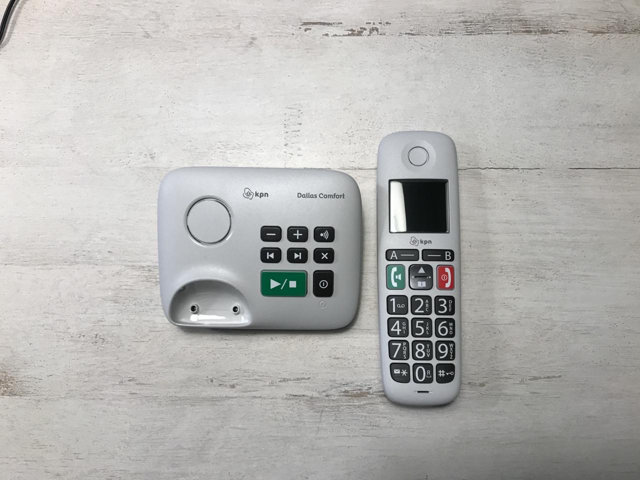 Draadloze telefoon met oplader Dallas comfort