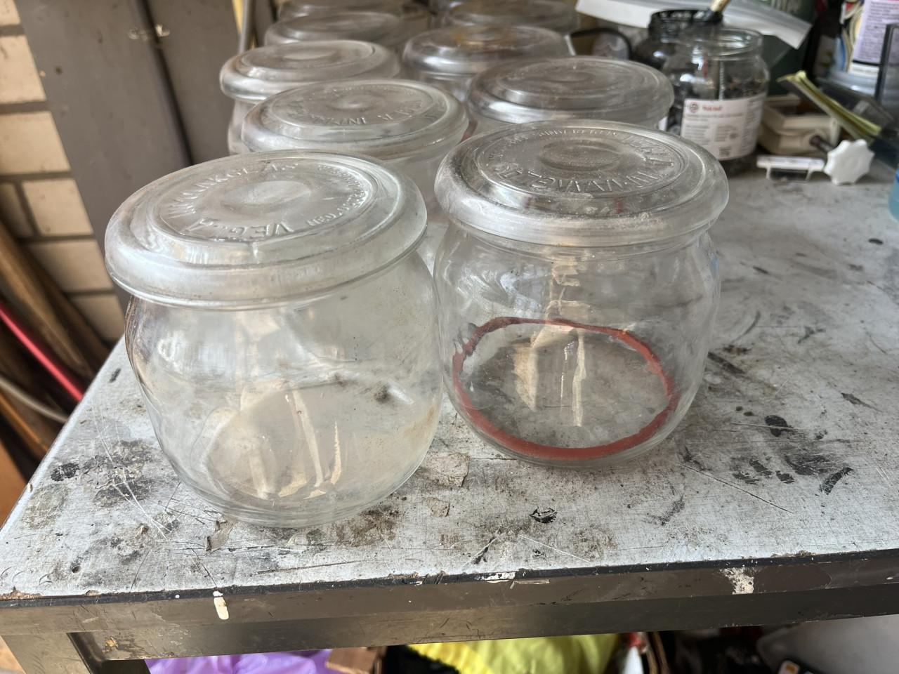 Weckpotten met deksel VEGLA 1/2, 3/4, 1 en 2 liter