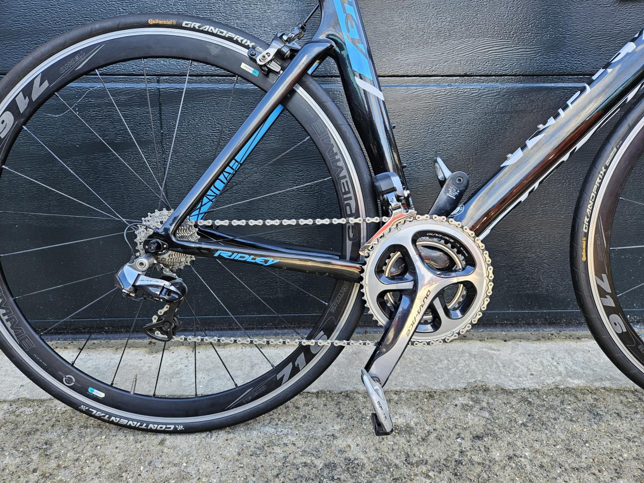 Ridley Noah met 11-speed Di2 Dura-Ace in de maat L