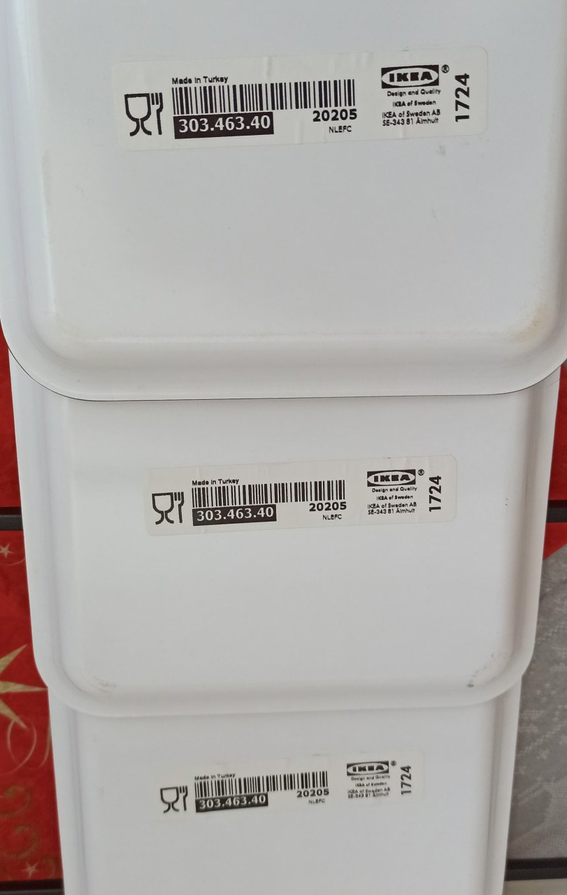 Ikea Sammanhang rek + 3 x dienblad Ypperlig 50 x 16 cm