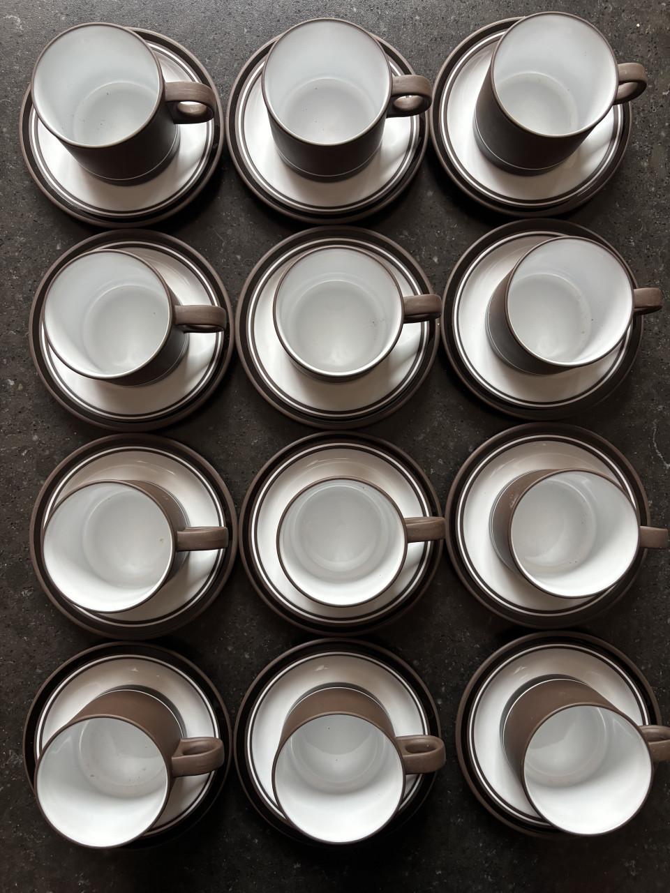 Vintage Hornsea Contrast servies ontworpen Martin Hunt