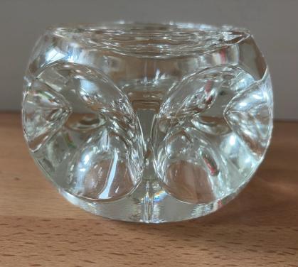 Vintage Peill&Putzler SpaceAge Kristallen Kandelaar Jaren 70