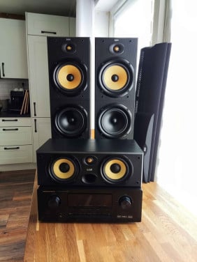 ❗❗❗ B&W DM603 en CC6 luidsprekers 🎵 🎵 Marantz SR4300 ❗❗❗