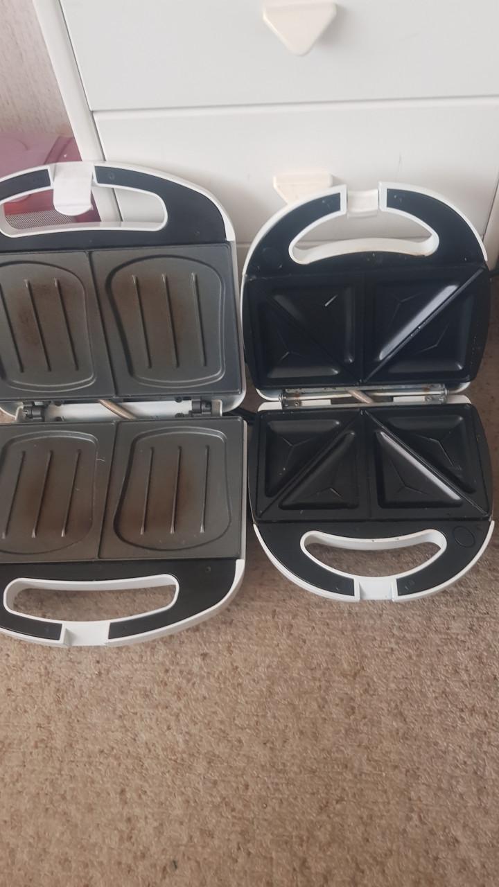 Diverse wafel en tosti ijzers