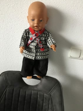 Boeren pakje voor babyborn pop
