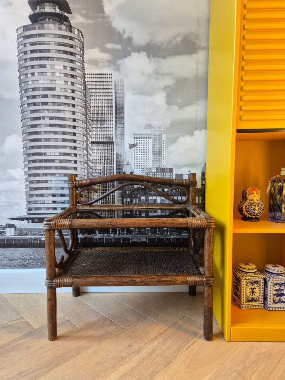 Rotan bijzettafel