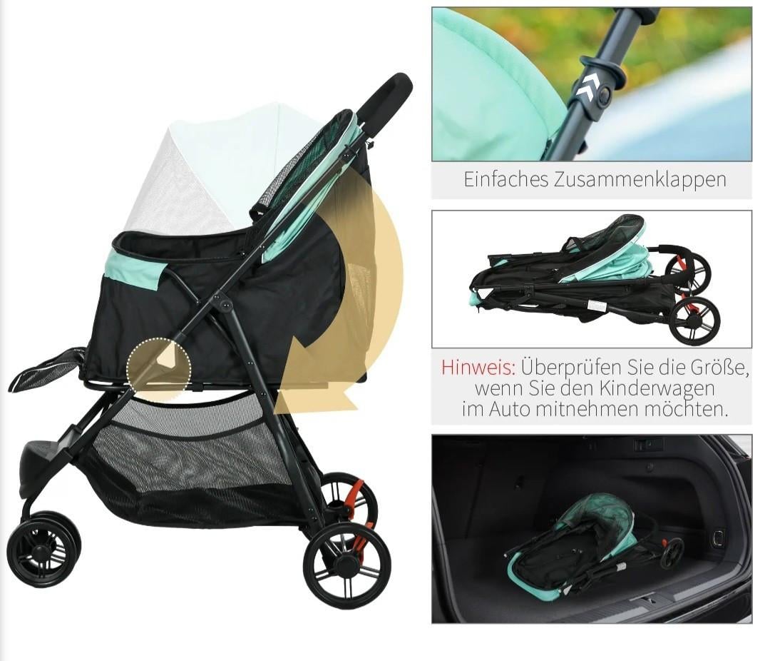 NIEUW‼️ Pawhut Hondenbuggy tot 10/15kg 6265