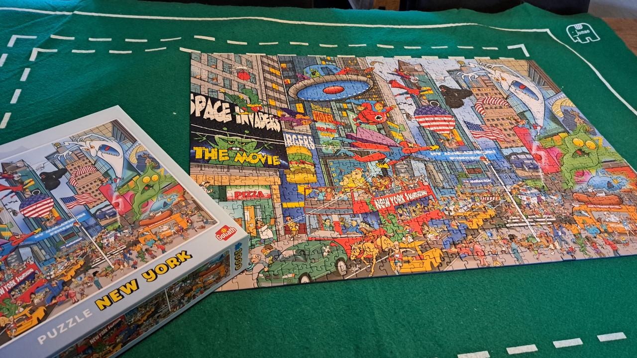 Legpuzzel van 1000 stukjes.