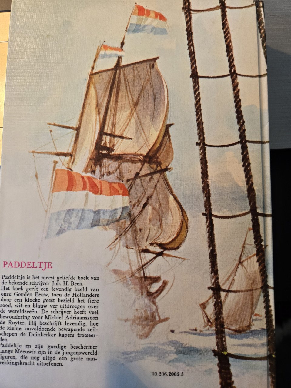 Boek: Paddeltje de scheepsjongen van Michiel de Ruyter - Joh. H. Been ZGAN