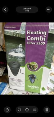 Te koop velda floating 2500 drijvend filter