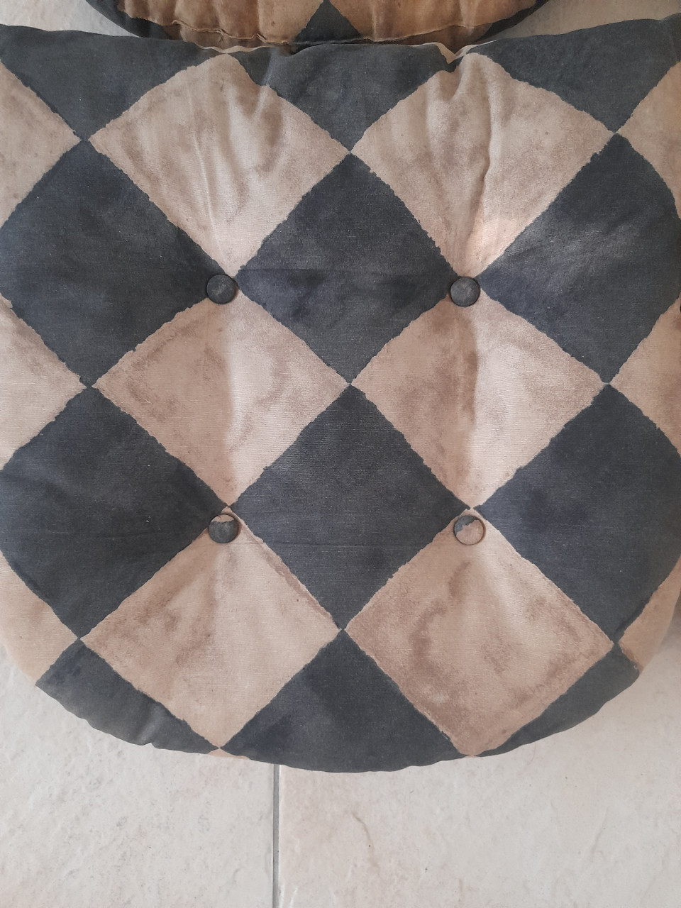 4 dikke Kussentjes (z.g.a.n.) vintage look!