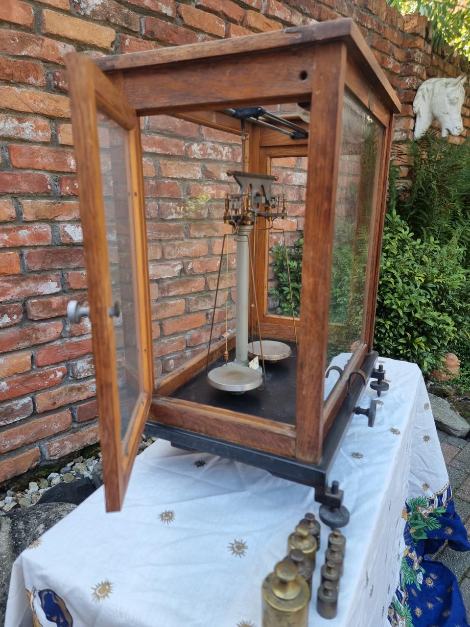 Antieke F. Sartorius Göttingen geavanceerde balkbalans