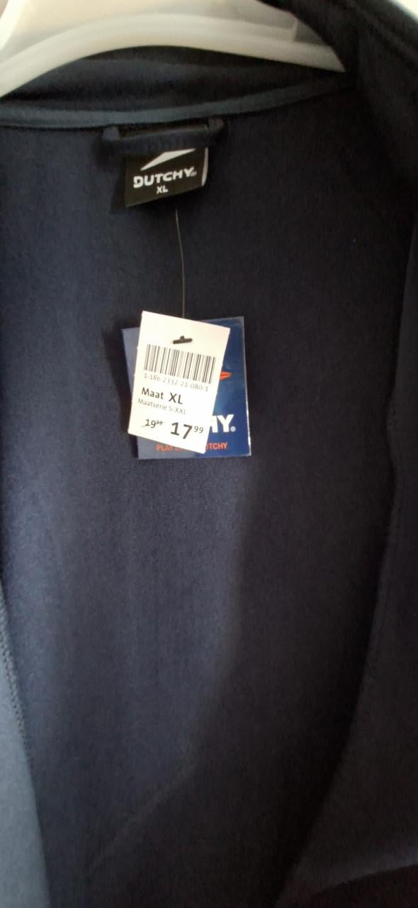 Traingsjack, nieuw mt XL, blauw