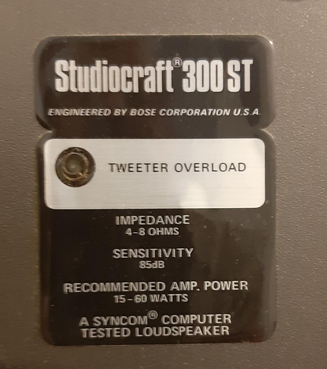 Bose Studiocraft 300 ST Speakerset
