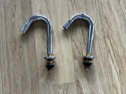 2 fontein kraantjes chroom te koop