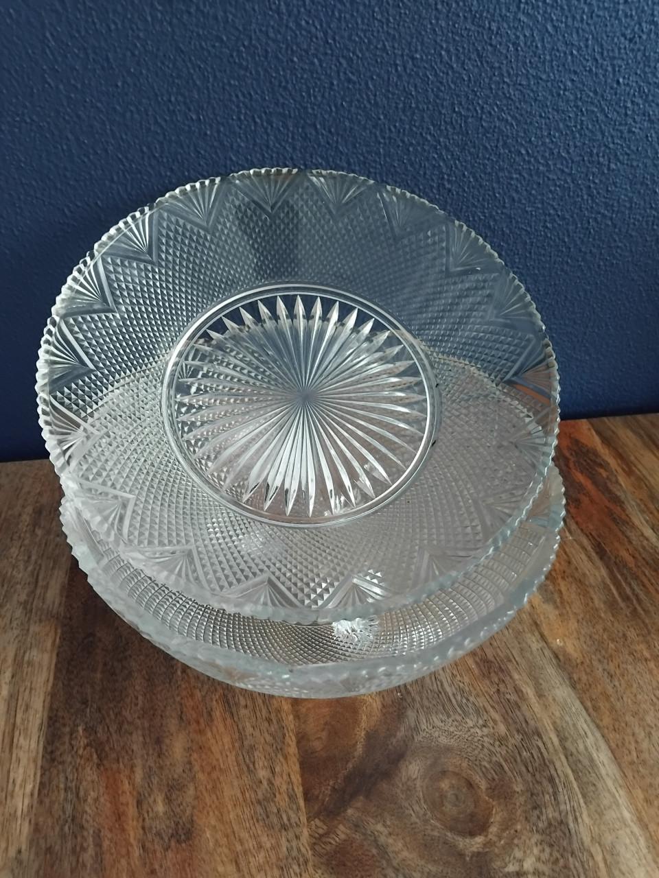 VERKOCHT! Antiek Fruittest / Waaierglas