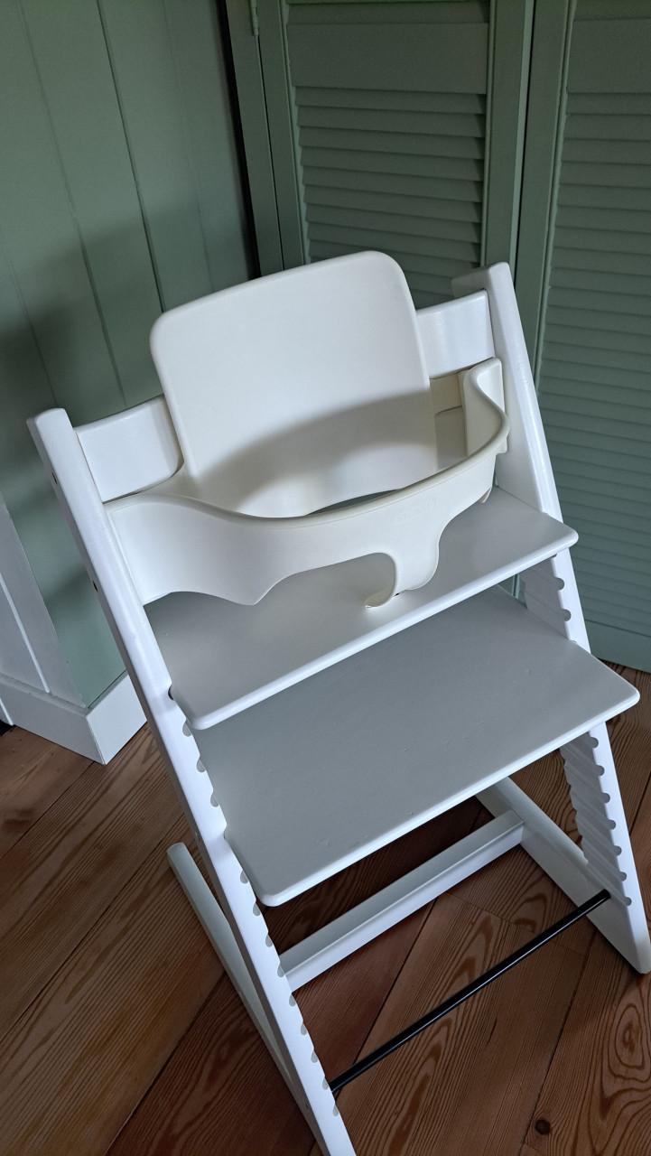 Stokke Tripp Trapp wit compleet met Newborn en Verkleiner