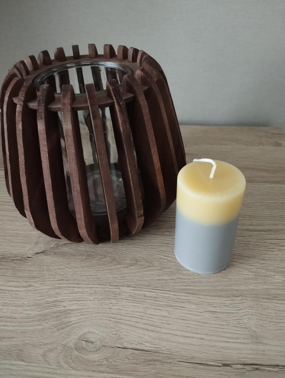 Windlicht met kaars Nieuw......